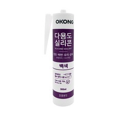 오공 다용도 실리콘 백색 300ml x 10p, 1개