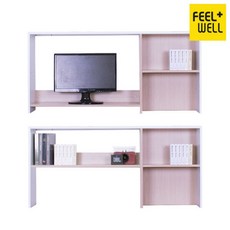 [필웰] (착불상품) 레트라 모니터수납 상부책장 1200 DVX BC9227, 색상:화이트