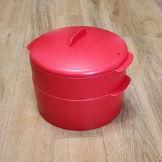 타파웨어 찜기 멀티플러스 렌지찜기 전자렌지용기 2단, 1개, 20.5cm