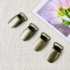 헤세드 국산)엔틱 멜빵집게 서스펜더 연결고리(4개) 재봉틀 부자재, 엔틱15미리