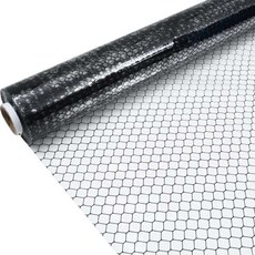 PVC 제전 비닐 정전기 방지 벌집 무늬 커튼 시트 30m, 0.3mm 투명한 메시 1.37X30m, 1개