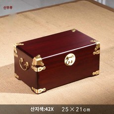 보관함 브라운 반닫이 고가구 차레 명절 상자다크 제기함 목기함, 멧가지색42×25×21cm, 1개