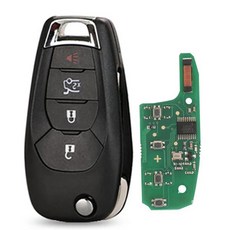 Jingyuqin원격 플립 234BT 433MHZ ID46 PCF7941E쉐보레 콜로라도 크루즈 트레일블 오닉스 트래커 RS 열쇠 고리 자동차 부품 호환, 05 4 Buttons Sedan, 05 4 Buttons Sedan