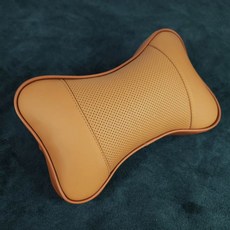 자동차 차량용 목쿠션 목배개 헤드래스트 쿠션 목받침쿠션, 1개, 브라운