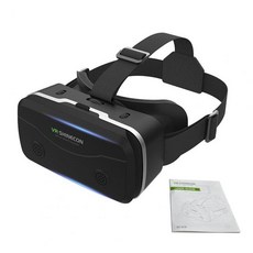 VR SC-G15 VR 안경 범용 가상 현실 안경 모바일 게임 360 HD 영화 4.7-7.2 "스마트 폰 호환, 02 Black