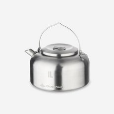 데카트론 공식 퀘차 MH500 스테인레스 캠핑 주전자 1L, one size, 1개