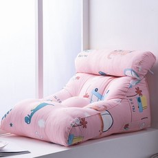 역류방지 베개 쿠션 삼각 경사 이석증 위편한 필로우, 45 W x 50 H x 30 CM, 기모 원단-작은 공룡 머리 받침 포함