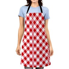 블랙 귀여운 고양이 패턴 주방 민소매 앞치마 린넨 턱받이 청소, C.66X81CM(XL), 1개