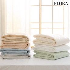 플로라 내추럴 순면 40수 밴딩 침대패드 SS/Q/K/EK 7colors, 상세설명 참조