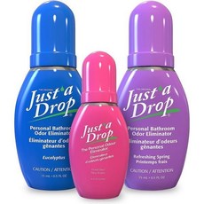 JUST A DROP 화장실 탈취제 변기 냄새 제거 3종세트, Eucalyptus/ Floral Oasis & Ref, 1 Fl Oz (Pack of 3), 1개