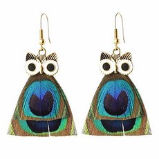 YANRU Cute Colorful Owl Feather Peacock Goose Hair Lucky Penda/590404