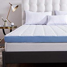 Cr Comfort & Relax 3-inch Memory Foam Mattress Topper with Ultra Soft Cover Full Size 53.5" x 73"