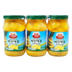 [퀴클리몰] 돌 파인애플 청크 666g x 3, 3개