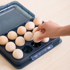 미니플 계란 달걀 케이스 보관함 보관용기 에그 트레이, 화이트