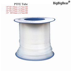 티플론 절연 강성 모세관 F4 파이프 고온 내성 전송 호스 ID 4.35mm x 6.35mm OD PTFE 튜브 3KV 클리어, ID 4.35mm x 6.35mm O_1 meter, 1개