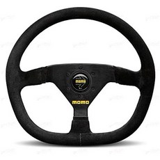 해외1416847 Momo r198835s 스티어링휠 (MOD 88 블랙 suede) 1 Pack 관부가세포함가, One Size_One Color, One Color