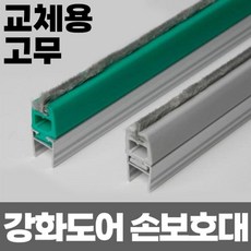 25mm/2.1M) 강화도어 유리문 손 보호대 모헤어 고무 교체 출입문, 회색