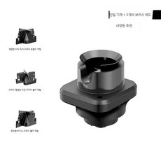 템퍼 세척기 커피찌꺼기 찌꺼기 원두가루 자동 넉박스 제거, 파우더 보울 클리너 - 독립형, 1개