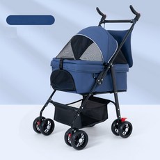 카트 손 유모차 경량 고양이 분리형 소형 캐리지 접이식 애완 JARDKIDS 야외 산책 개 푸시 동물 차량, Bearing 40kg]]3, 1개