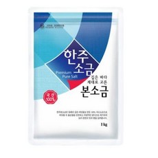 정제소금 정제염 lg 식기세척기 소금 입욕제 한주 본소금 1kg, 4봉