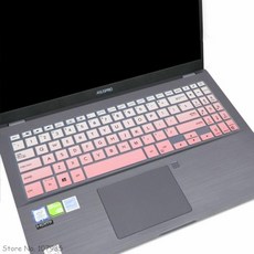 AS ExpertBook B1 B1500 L1 PX555 15.6 인치 실리콘 노트북 키보드 커버 스킨 프로텍터, Gradual Purple