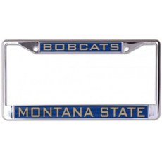 WinCraft NCAA Montana State University Bobcats 6 x 12 Inlaid Acrylic/Metal 라이센스 플레이트 프레임: 스포츠 &amp; 아웃, 단일옵션