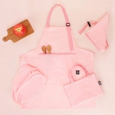로이도이 PINKY 앞치마세트 토시 두건