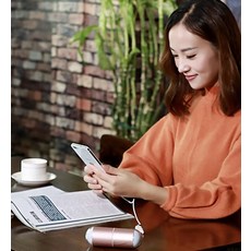 럭키캡슐 USB 디지털 손난로 휴대폰 보조배터리 LED램프 온도조절 크리스마스 연말선물, 골드