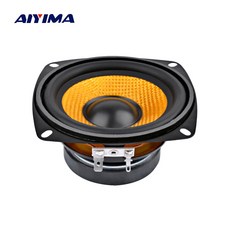 AIYIMA 1Pc 4Inch 오디오 휴대용 스피커 4 옴 15W 스피커 DIY 전문 멀티미디어 서브 우퍼 스피커 사운드 시스템|서브 우퍼|, 1개, 단일, 단일