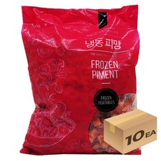 1박스) 냉동야채 홍피망 다이스 1kg x 10개입, 10개