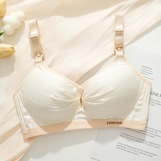 임산부 수유 브라 순면 앞트임 속옷 단추형 편한 처짐 방지 브래지어 얇은 수유 브라