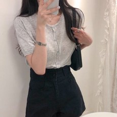남자반팔카라니트가디건