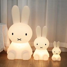 나혼자산다 줄리안집들이 토끼 무드등 수유등 28cm 50cm 80cm 침실 LED 미피 수면등 취침등 스탠드 조명, USB충전16색리모콘