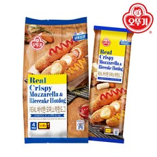 오뚜기 냉동 리얼 바삭한 모짜소떡핫도그 400g, 4개입