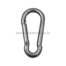 카라비너 미니 강철 대형 카라비나 캠핑 등산 낚시 차박 고리 4mm ~ 14mm, 1개