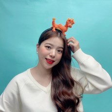 0502 신년 청룡머리띠 청룡띠 용머리띠 2024년 청룡인형 갑진년 셀프스튜디오, 패턴주황