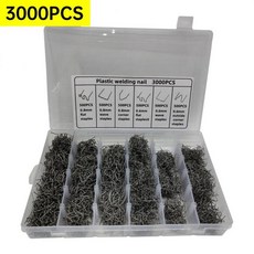 플라스틱 용접 600/1200/3000pcs 용접기용 핫 스테이플러 스테이플 자동차 수리 기계 와이어 범퍼, 3000pcs with box, 1개