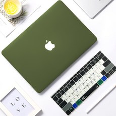 굿씽델타 노트북케이스스킨 MACBOOKPRO13 사과폰 컴퓨터 보호케이스 MACBOOKAIR 133 인치, 다크그린 색깔 _같은 색을 보내다 신