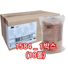 건강두배로 3M 코반 1584 18개입 (1박스) 4인치 10cm * 4.5M 자가점착식 압박용밴드, 1박스