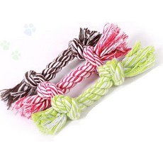 실타래 강아지 반려견 터그놀이 칼라로프 색랜덤 애견 끈 펫토이 토이 개, 1개