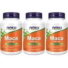 [3개] 나우푸드 마카 Maca 500mg 250캡슐