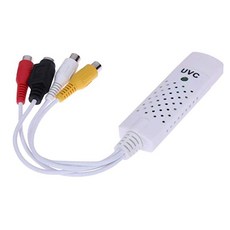 ZYElroy USB 2.0 DVR Video Audio Capture Card Adapter Cable PC Laptop VHS Video Recorder TV to DVD Co, 단일상품