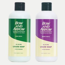 보우앤애로우 올인원 리퀴드 솝 시트러스 세트 300ml 바디워시 샴푸 클렌징 샤워젤, 1set
