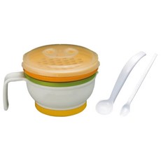 Combi 康貝 分段食物調理器組, 磨碎盤 + 磨碎碗 + 微波爐蓋子 + 量勺 + 餵食匙, 1組