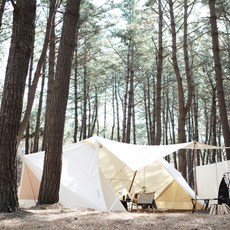 [Naturehike] 네이처하이크 슈퍼 포레스트 쉘터 면텐트 캠핑 차박텐트, 색상:베이지