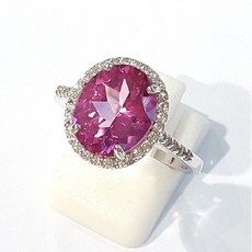 핑크토파즈반지