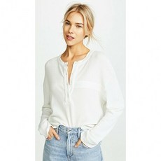 215791 RtA Valeria 긴팔 Thermal Tee 빈티지 화이트 XXS XS M 0175