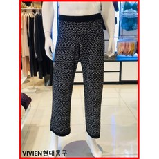 [현대백화점][비비안]VIVIEN 보송보송 탁텔 양면 하트 자가드 남성 이지웨어 하의 (EZ2741P BK)