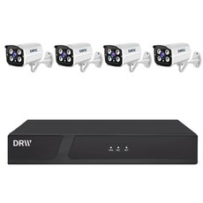DRW CCTV 4 8채널 풀셋패키지 고해상 (IP카메라300만화소+녹화기) 스마트폰연동, 4채널셋트