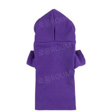 핸드메이드 비어디드래곤 겨울 후드티 비니 모자 게코 도마뱀 산책 용 옷, 보라색 스웨트셔츠